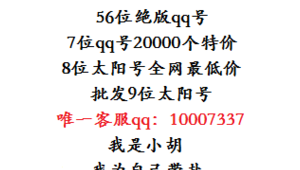 惊爆！超低价批发QQ号，海量资源等你来选！